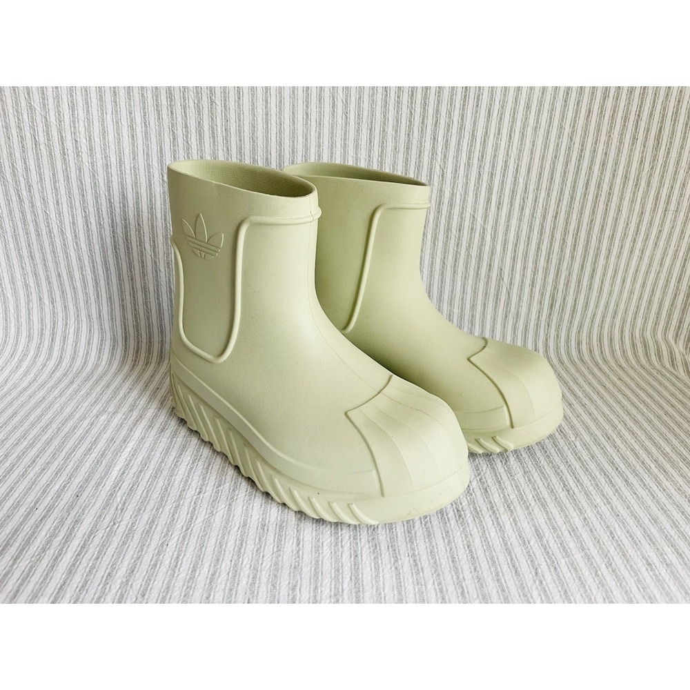 Adidas Adifom SST Boot Magic Lime Green Shell Toe Platform Rain Boots IE0387